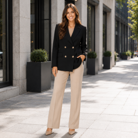Blazer Negro de Mujer. Talla L