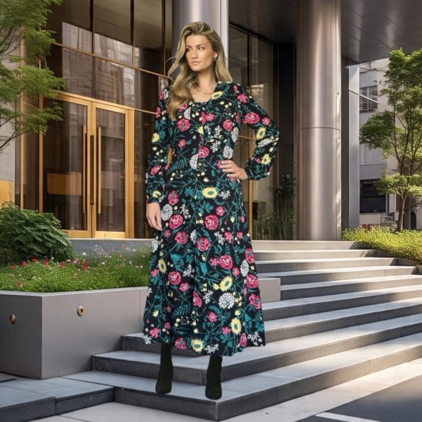 Vestido Largo Springfield – Talla S Talla S Zen Bazar Perú