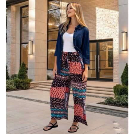 Patalon palazo de lino