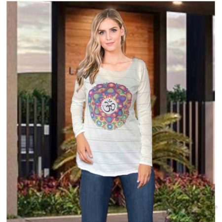 Polo manga larga Mandala Talla S Zen Bazar Perú