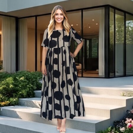 Vestido largo de lino. Talla S