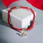 Pulsera Roja_Flor_de Loto