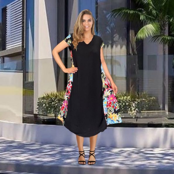 Vestido midi negro Talla L Zen Bazar Perú