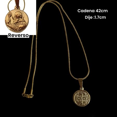 Collar de acero San Benito 42cm Collares Zen Bazar Perú