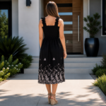 vestido negro verano