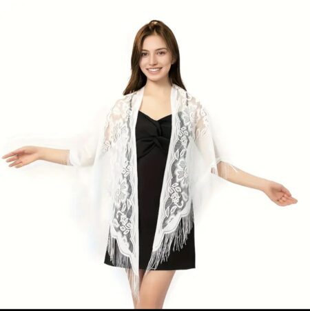 Chal Blanco de Mujer para Vestido