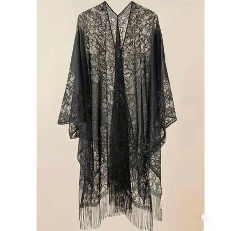 Kimono Sobretodo de Encaje Talla L Zen Bazar Perú