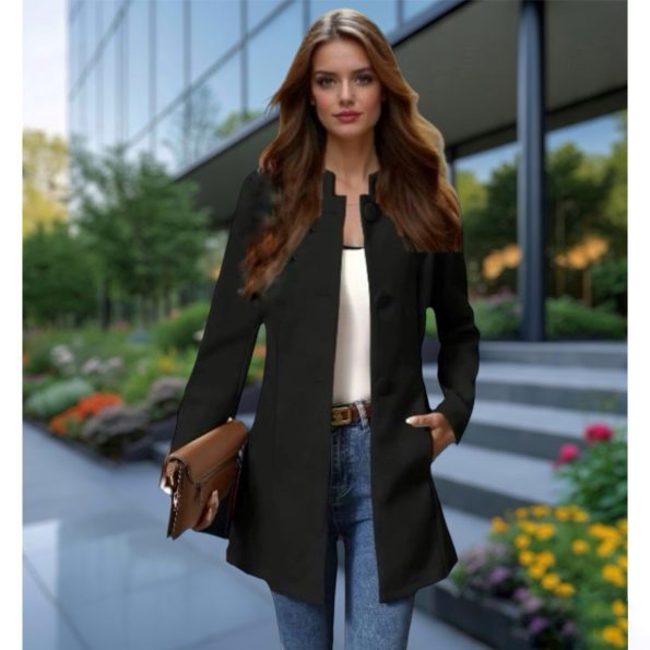 Blazer  Saco Negro de Mujer . Talla M Talla M Zen Bazar Perú