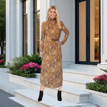 Vestido Casual Manga  Larga. Talla S- M