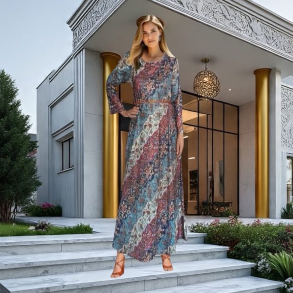 Vestido largo Boho. Talla L Talla L Zen Bazar Perú