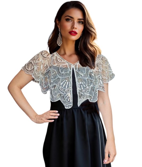 Capa Beige Dorada  para Vestidos de Fiesta Blazers ,Kimonos y Chales Zen Bazar Perú