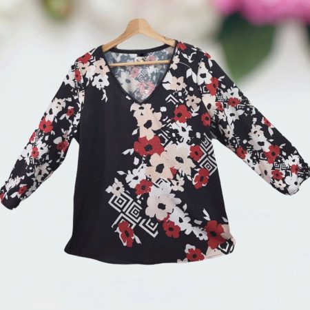 Blusa polo manga tres cuartos. Talla L Blusas L Zen Bazar Perú