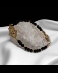 pulsera mano de fatima y obsidiana negra