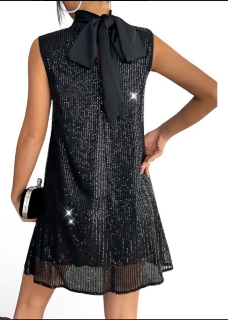 Vestido negro de fiesta de lentejuelas Sin categorizar Zen Bazar Perú