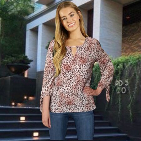 Blusa Animal Print.Talla M