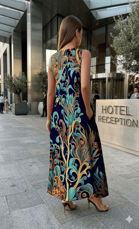 Elegante Vestido Largo. Talla M Talla M Zen Bazar Perú