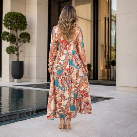 Elegante vestido manga larga. Talla L Talla L Zen Bazar Perú